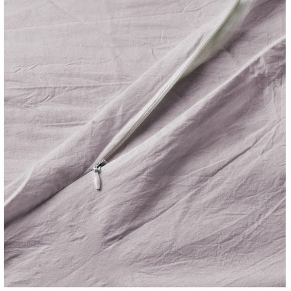 Swift Home 100% Cotton Yarn Dyed Prewashed Chambray Duvet Cover Bedding Set K/CK - Picture 4 of 7